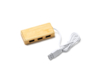 USB-хаб NEPTUNE, древесина/белый (Изображение 1)
