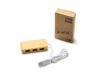 USB-хаб NEPTUNE, древесина/белый (Изображение 2)