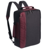 Рюкзак для ноутбука 2 в 1 twoFold, серый с бордовым (Изображение 1)