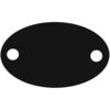 Шильдик металлический Alfa Oval, черный (Изображение 1)