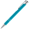 Ручка шариковая Keskus Soft Touch, бирюзовая (Изображение 2)