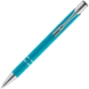 Ручка шариковая Keskus Soft Touch, бирюзовая (Изображение 3)