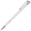Ручка шариковая Keskus Soft Touch, белая (Изображение 2)