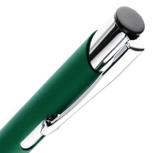 Ручка шариковая Keskus Soft Touch, зеленая (Изображение 4)