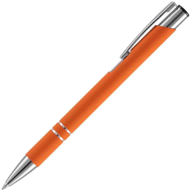 Ручка шариковая Keskus Soft Touch, оранжевая (Изображение 2)