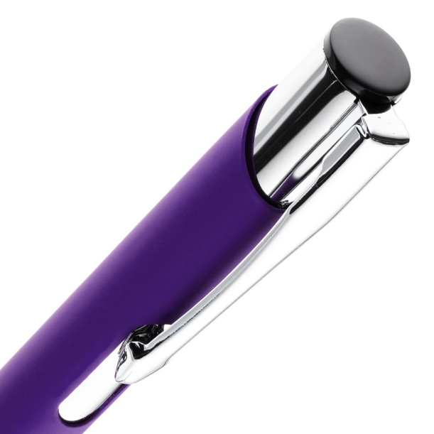Ручка шариковая Keskus Soft Touch, фиолетовая (Изображение 4)