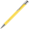 Ручка шариковая Keskus Soft Touch, желтая (Изображение 1)
