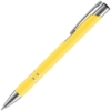 Ручка шариковая Keskus Soft Touch, желтая (Изображение 2)