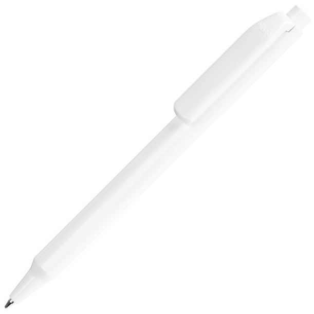 Ручка шариковая Pigra P04 Polished, белая (Изображение 1)