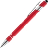 Ручка шариковая Pointer Soft Touch со стилусом, красная (Изображение 2)