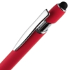 Ручка шариковая Pointer Soft Touch со стилусом, красная (Изображение 4)