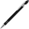 Ручка шариковая Pointer Soft Touch со стилусом, черная (Изображение 1)