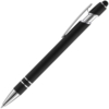 Ручка шариковая Pointer Soft Touch со стилусом, черная (Изображение 2)