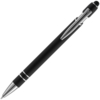 Ручка шариковая Pointer Soft Touch со стилусом, черная (Изображение 3)