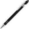 Ручка шариковая Pointer Soft Touch со стилусом, черная (Изображение 1)