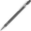 Ручка шариковая Pointer Soft Touch со стилусом, серая (Изображение 1)