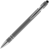 Ручка шариковая Pointer Soft Touch со стилусом, серая (Изображение 3)