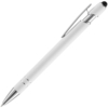 Ручка шариковая Pointer Soft Touch со стилусом, белая (Изображение 2)