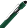 Ручка шариковая Pointer Soft Touch со стилусом, зеленая (Изображение 4)