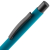 Ручка шариковая Atento Soft Touch, бирюзовая (Изображение 4)