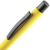 Ручка шариковая Atento Soft Touch, желтая (Изображение 4)