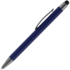 Ручка шариковая Atento Soft Touch со стилусом, темно-синяя (Изображение 2)