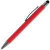 Ручка шариковая Atento Soft Touch со стилусом, красная (Изображение 2)