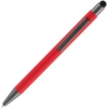 Ручка шариковая Atento Soft Touch со стилусом, красная (Изображение 3)