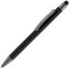 Ручка шариковая Atento Soft Touch Stylus со стилусом, черная (Изображение 1)