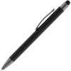 Ручка шариковая Atento Soft Touch Stylus со стилусом, черная (Изображение 2)