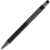 Ручка шариковая Atento Soft Touch Stylus со стилусом, черная (Изображение 3)