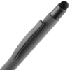 Ручка шариковая Atento Soft Touch со стилусом, серая (Изображение 4)