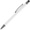 Ручка шариковая Atento Soft Touch со стилусом, белая (Изображение 2)