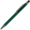 Ручка шариковая Atento Soft Touch со стилусом, зеленая (Изображение 1)