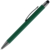 Ручка шариковая Atento Soft Touch со стилусом, зеленая (Изображение 2)