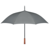 Зонт трость с деревянной ручкой (серый) (Изображение 1)