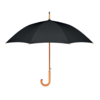 Зонт трость из эпонжа 23,5 дюйм (черный) (Изображение 1)