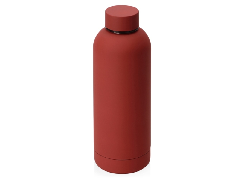 Вакуумная термобутылка Cask Waterline, soft touch, 500 мл, тубус (Изображение 1)