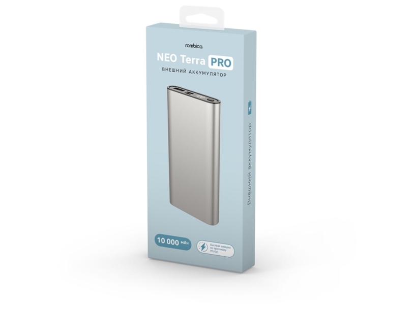Внешний аккумулятор Rombica NEO Terra Pro, серебристый (Изображение 6)