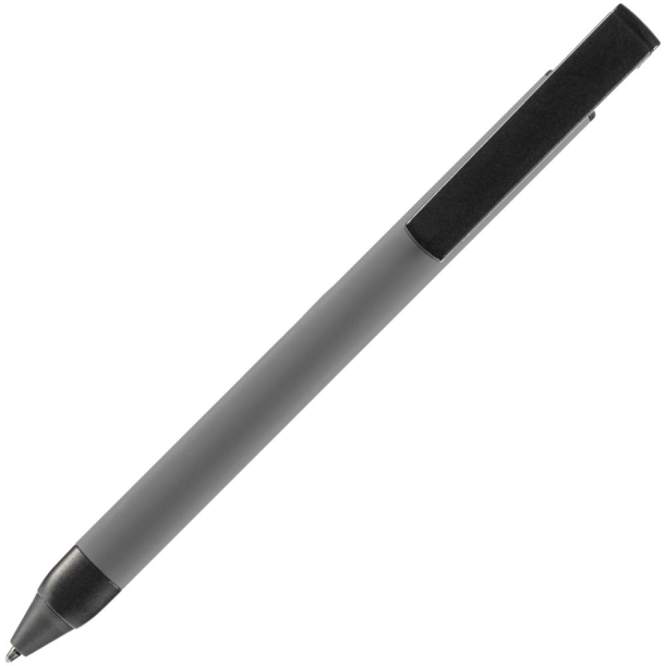 Ручка шариковая Standic с подставкой для телефона, серая (Изображение 4)