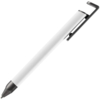 Ручка шариковая Standic с подставкой для телефона, белая (Изображение 3)