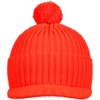 Вязаная шапка с козырьком Peaky, красная (кармин) (Изображение 4)