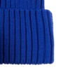 Вязаная шапка с козырьком Peaky, синяя (василек) (Изображение 5)