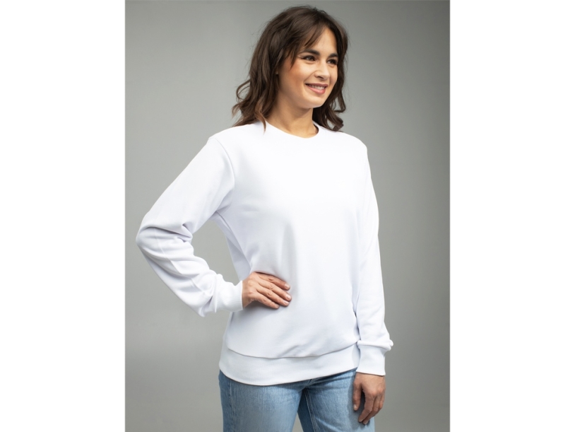 Свитшот для сублимации Evolution унисекс (белый) L (Изображение 7)