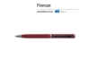 Ручка металлическая шариковая Firenze, софт-тач (красный)  (Изображение 2)