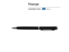 Ручка металлическая шариковая Firenze, софт-тач (черный)  (Изображение 2)