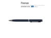 Ручка металлическая шариковая Firenze, софт-тач (синий)  (Изображение 2)