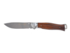 Нож складной Stinger, 106 мм, (серебристый), материал рукояти: сталь/дерево (серебристо-коричневый) (Изображение 1)