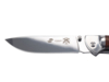 Нож складной Stinger, 106 мм, (серебристый), материал рукояти: сталь/дерево (серебристо-коричневый) (Изображение 4)