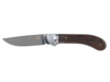 Нож складной Stinger, 105 мм, (серебристый), материал рукояти: сталь/дерево (серебристо-коричневый) (Изображение 1)